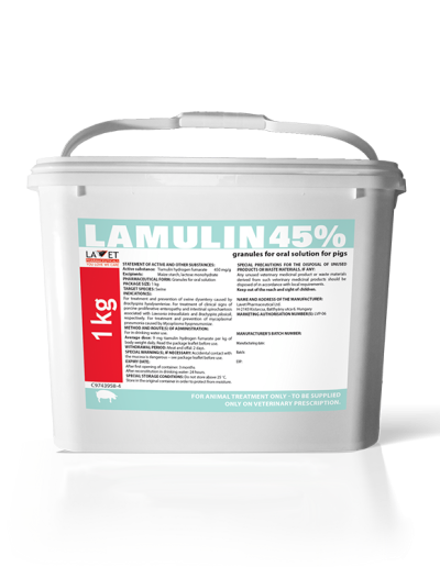 LAMULIN 364,2 mg/g granulátum belsőleges oldathoz